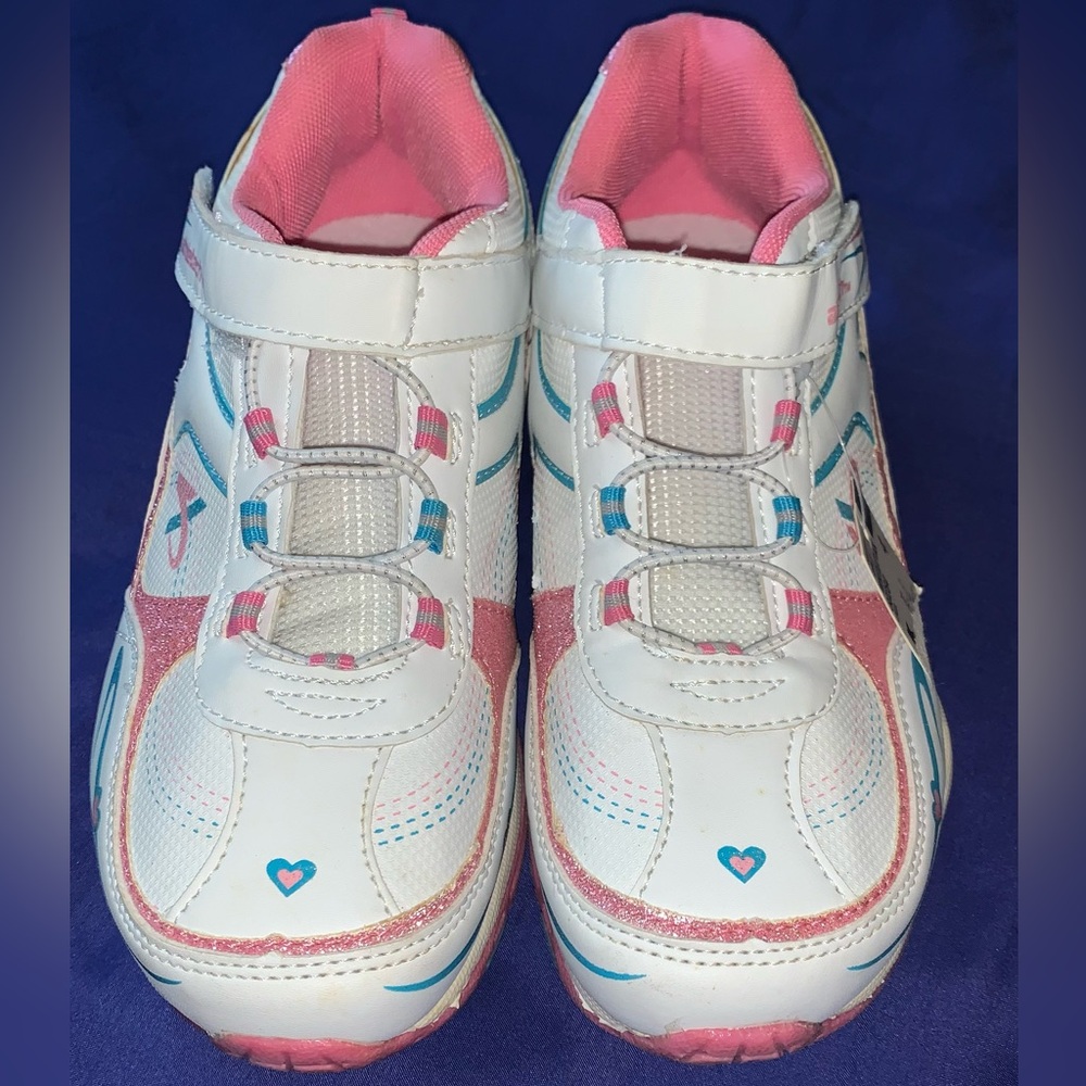 Athletech Kids ( Girl ) White, Pink and blue Sneakers